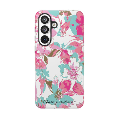Chase your dreams: Artistic and elegant phone case for Apple iPhone, Samsung Galaxy and Pixel devices