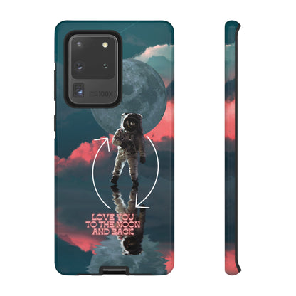 Love You to the Moon and Back: Romance-themed phone case for iPhone, Samsung Galaxy and Google Pixel devices