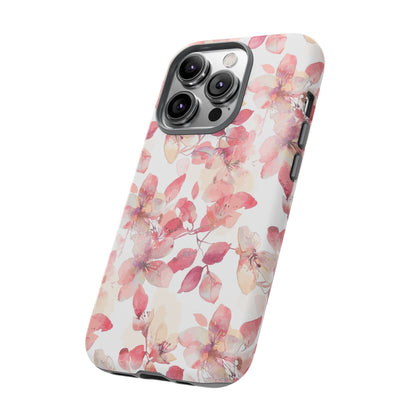 Watercolor Flowers: Tough Case for iPhone, Samsung Galaxy and Google Pixel devices