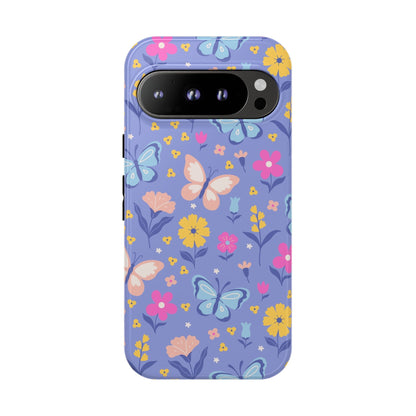 Lavender Butterflies: Tough Phone Case for iPhone, Samsung Galaxy and Google Pixel