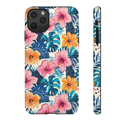 Hibiscus Bloom: Cute Floral Phone Case for iPhone, Samsung and Google Pixel