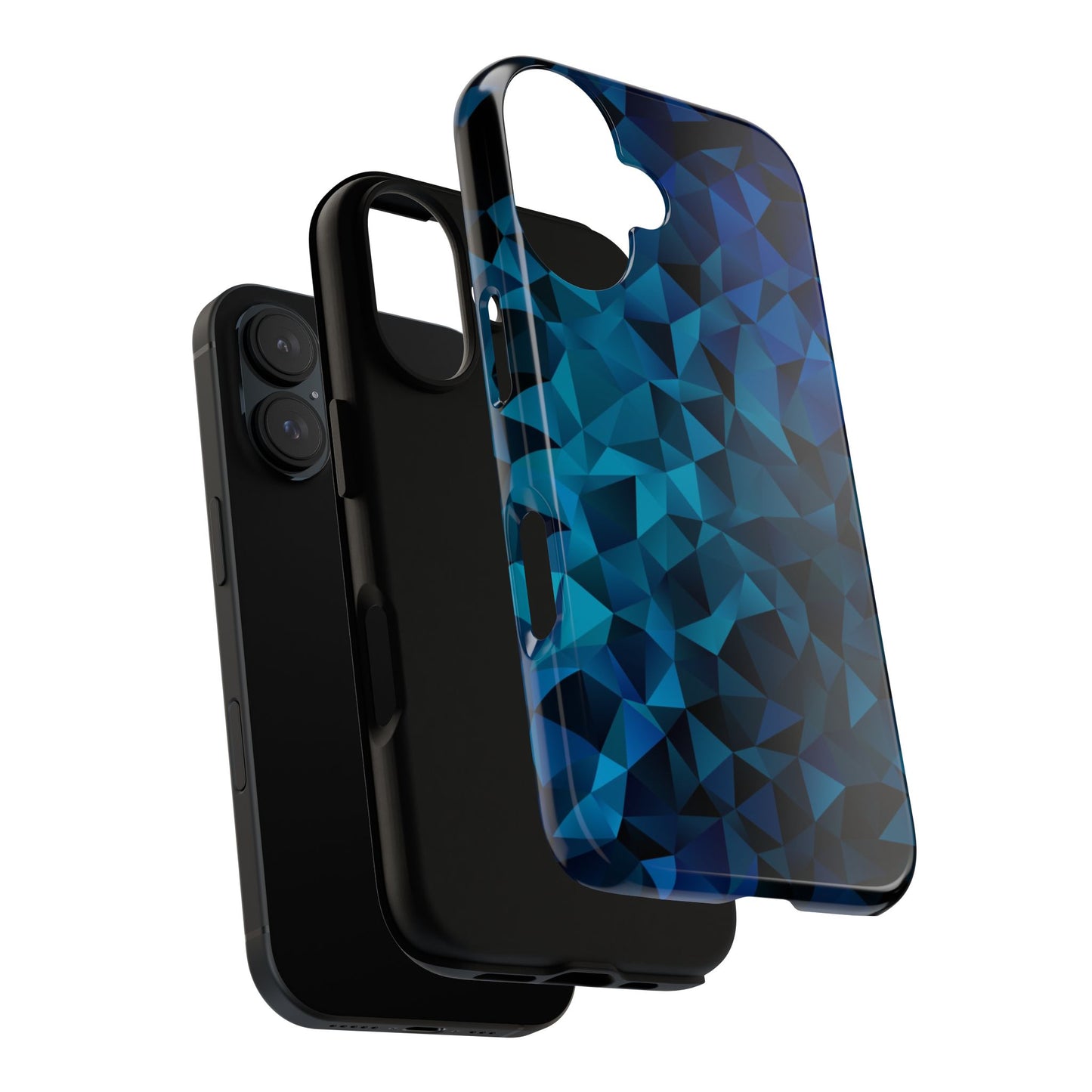 Blue Diamonds: Phone Case with Elegant Prints for iPhone, Samsung Galaxy and Google Pixel devices