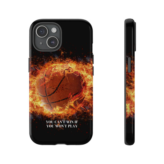 You can't win if you won't play: Basketball-inspired phone case for iPhone, Galaxy and Pixel devices