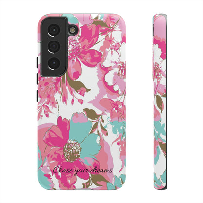 Chase your dreams: Artistic and elegant phone case for Apple iPhone, Samsung Galaxy and Pixel devices