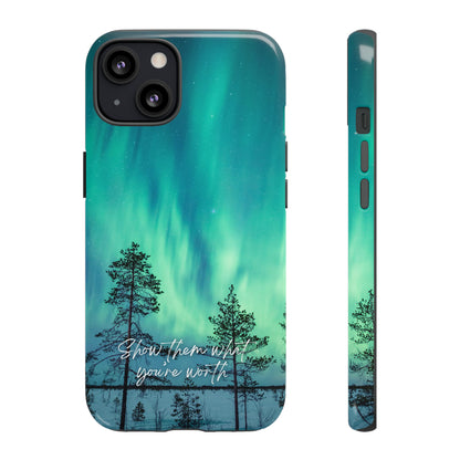 Show them what you're worth: Aurora borealis-inspired phone case for iPhone, Galaxy and Pixel devices