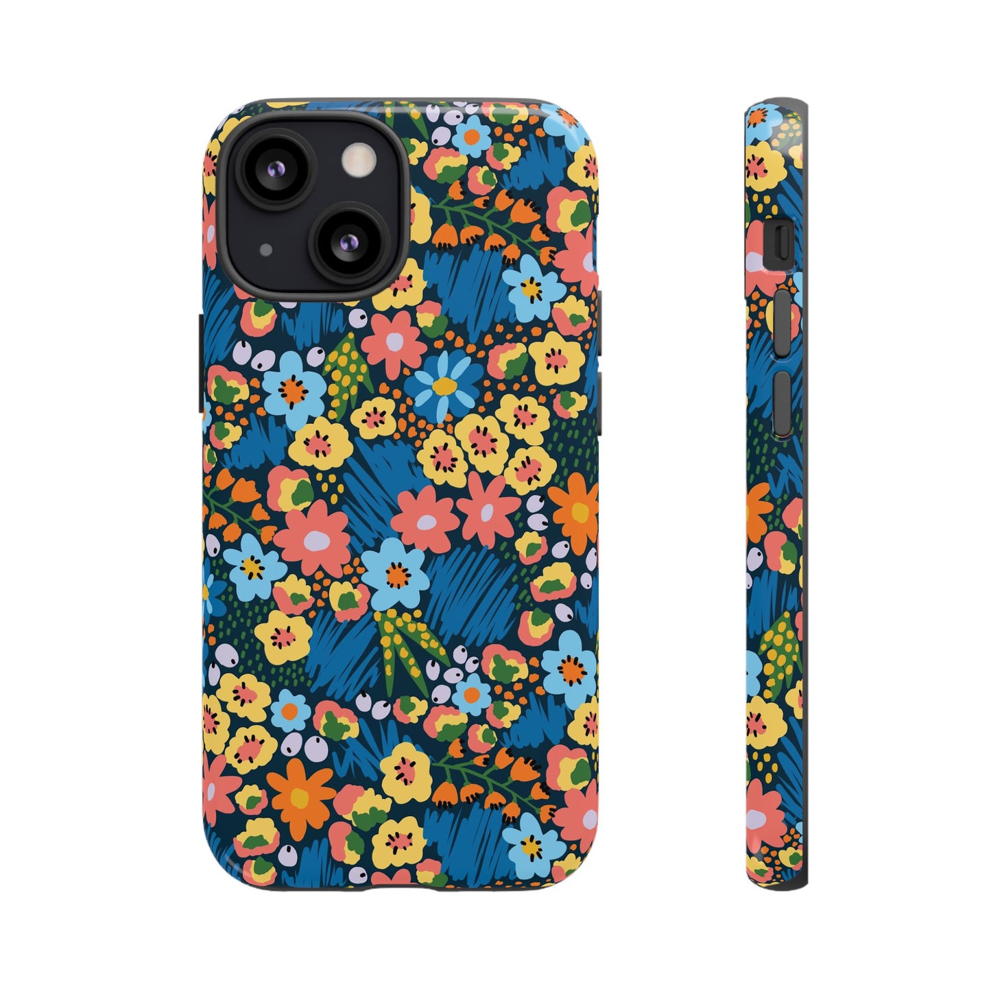 Bloom Burst: Color and Joy Themed Phone Case for iPhone, Samsung Galaxy and Google Pixel devices
