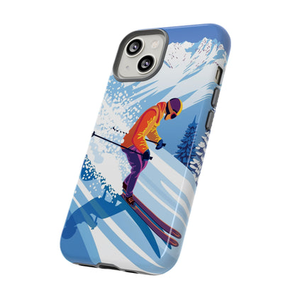 Glacier Rush: Ice Ski inspired phone case for iPhone, Samsung Galaxy and Google  Pixel devices