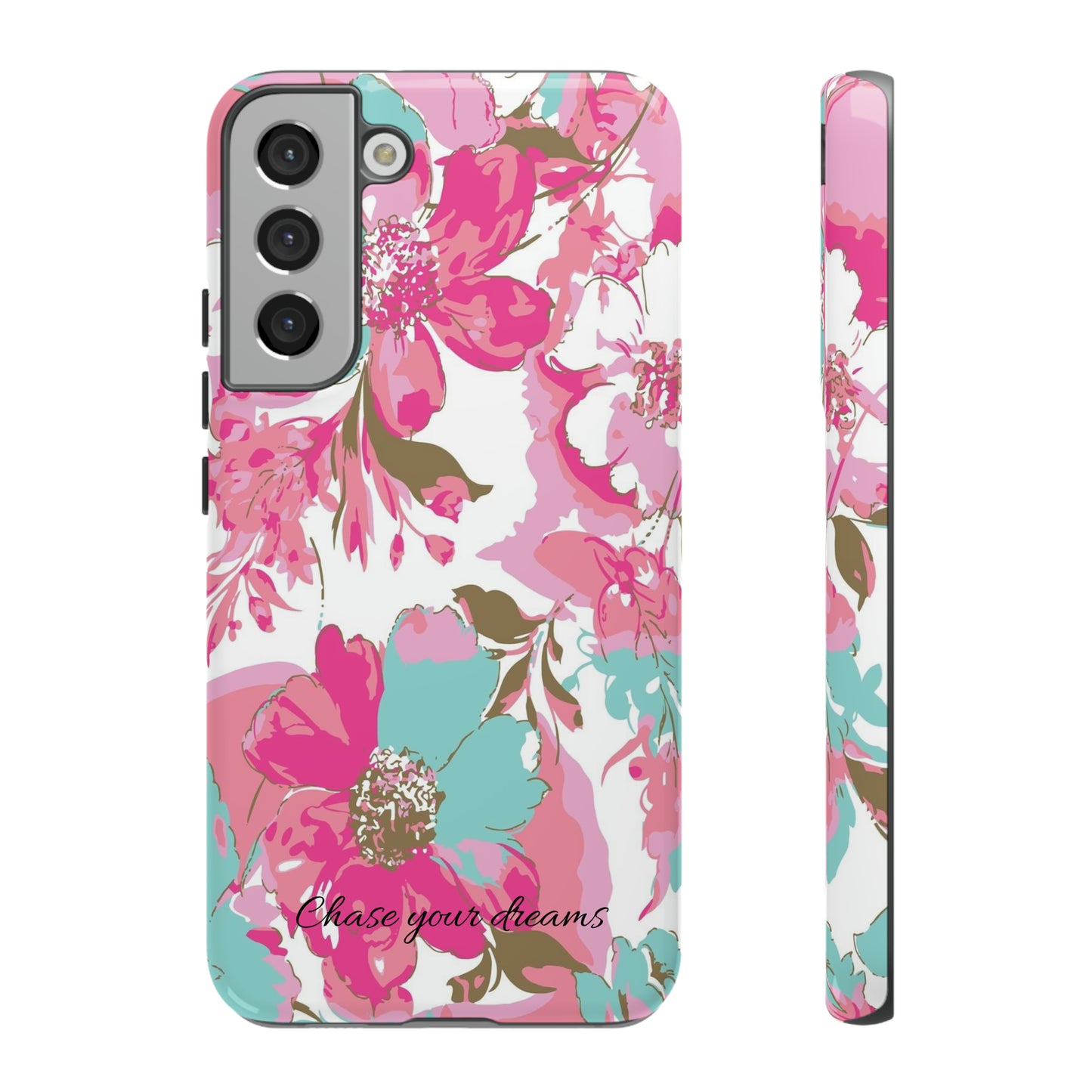 Chase your dreams: Artistic and elegant phone case for Apple iPhone, Samsung Galaxy and Pixel devices