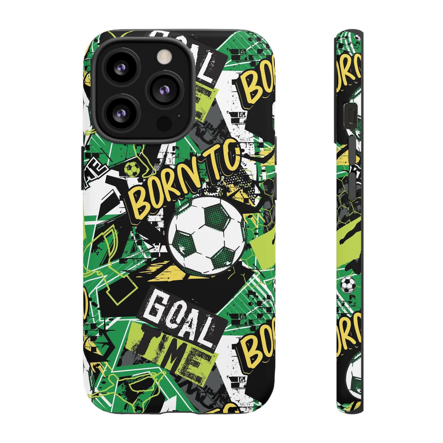 Born to Goal: Football-inspired phone case for iPhone and Samsung Galaxy