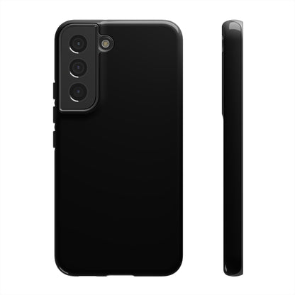 Space Black: Pure black phone case for iPhone, Samsung Galaxy and Google Pixel devices