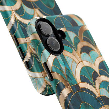 Emerald Deco: Vintage Plush Phone Case for iPhone, Samsung Galaxy and Google Pixel devices