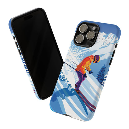 Glacier Rush: Ice Ski inspired phone case for iPhone, Samsung Galaxy and Google  Pixel devices