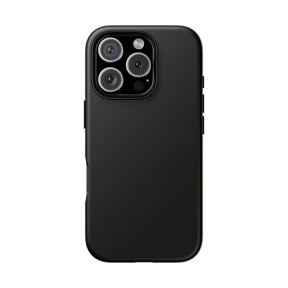 Space Black: Pure black phone case for iPhone, Samsung Galaxy and Google Pixel devices