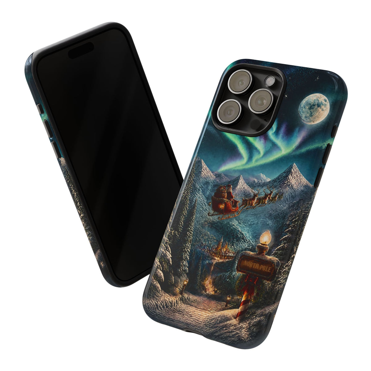Santa Claus North Pole Adventure: Christmas Themed Phone Case for iPhone, Samsung Galaxy and Google Pixel devices
