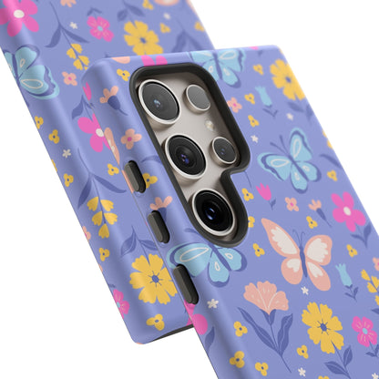 Lavender Butterflies: Tough Phone Case for iPhone, Samsung Galaxy and Google Pixel