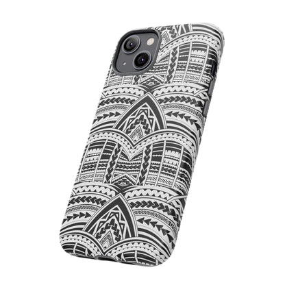 Tatoeage: telefoonhoesje met tribalpatroon voor iPhone, Samsung Galaxy en Google Pixel
