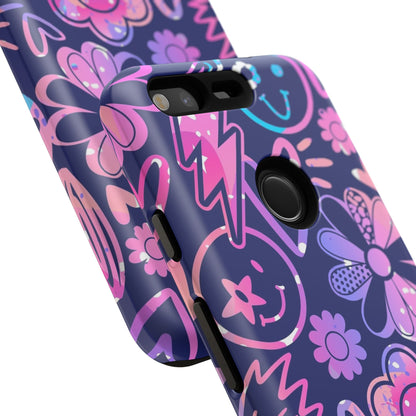 Live Inspired: Purple Tough Case for iPhone, Samsung Galaxy and Google Pixel devices
