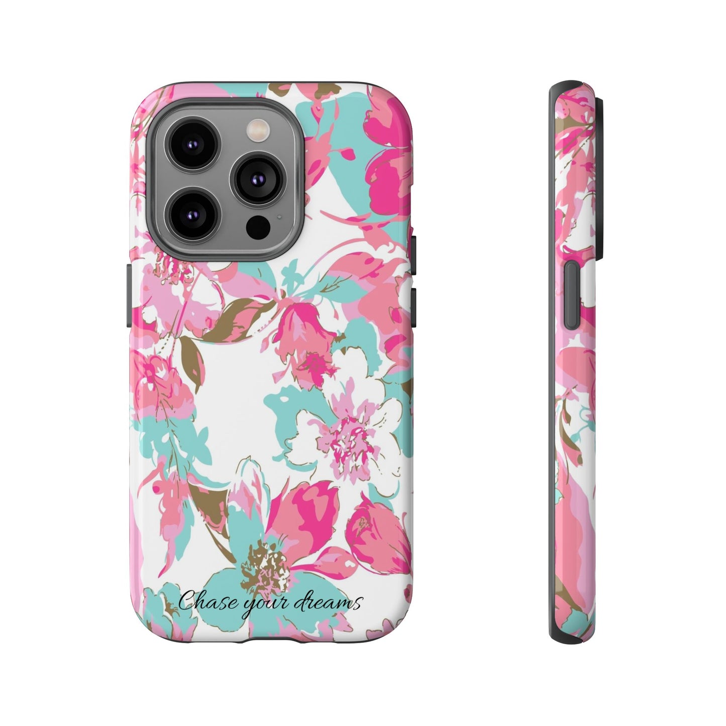 Chase your dreams: Artistic and elegant phone case for Apple iPhone, Samsung Galaxy and Pixel devices