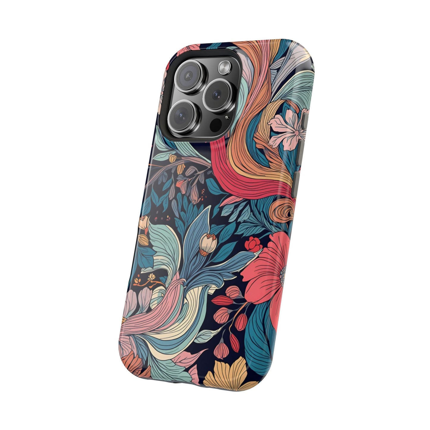 Floral Charm (MagSafe version): Fashion Phone Case for iPhone