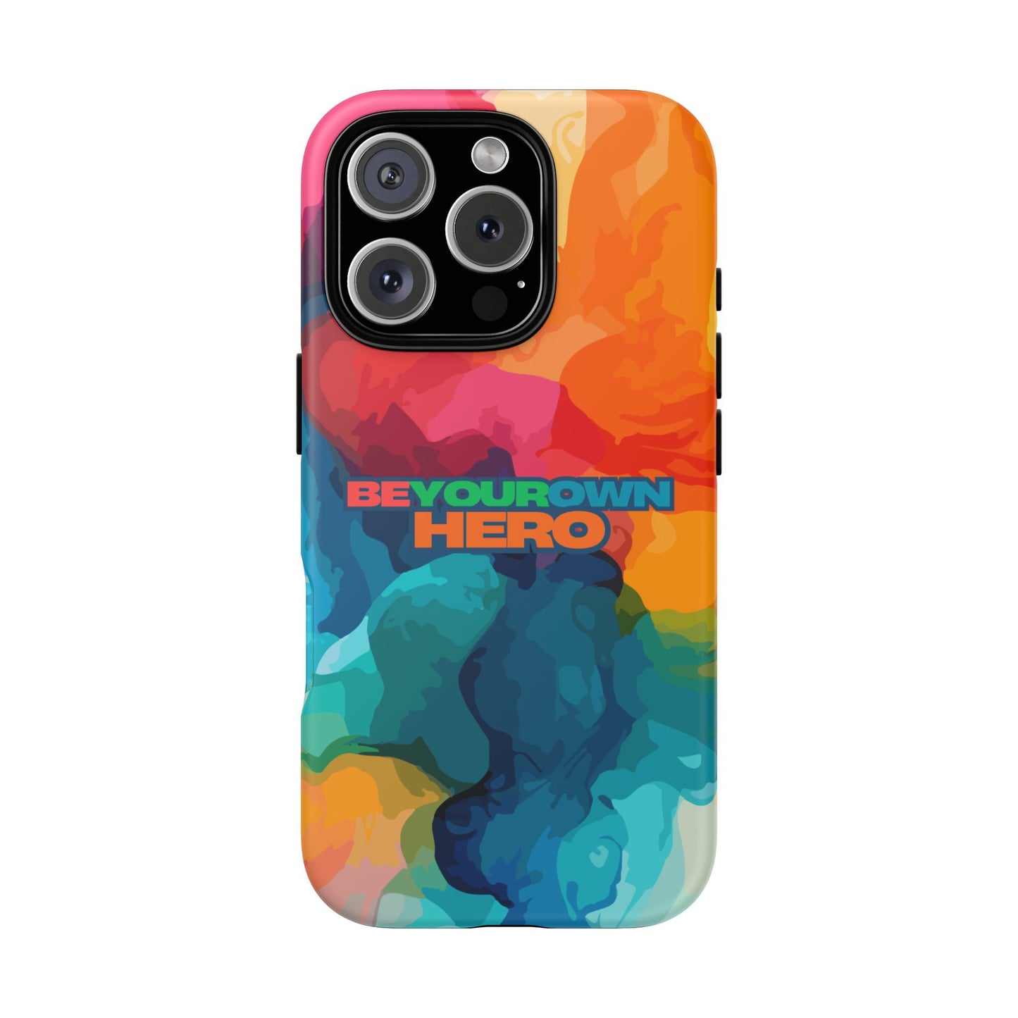 Be Your Own Hero: Inspiring Quote Phone Case for iPhone, Samsung Galaxy and Google Pixel
