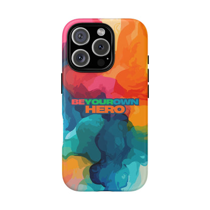 Be Your Own Hero: Inspiring Quote Phone Case for iPhone, Samsung Galaxy and Google Pixel