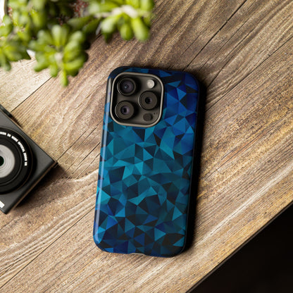 Blue Diamonds: Phone Case with Elegant Prints for iPhone, Samsung Galaxy and Google Pixel devices
