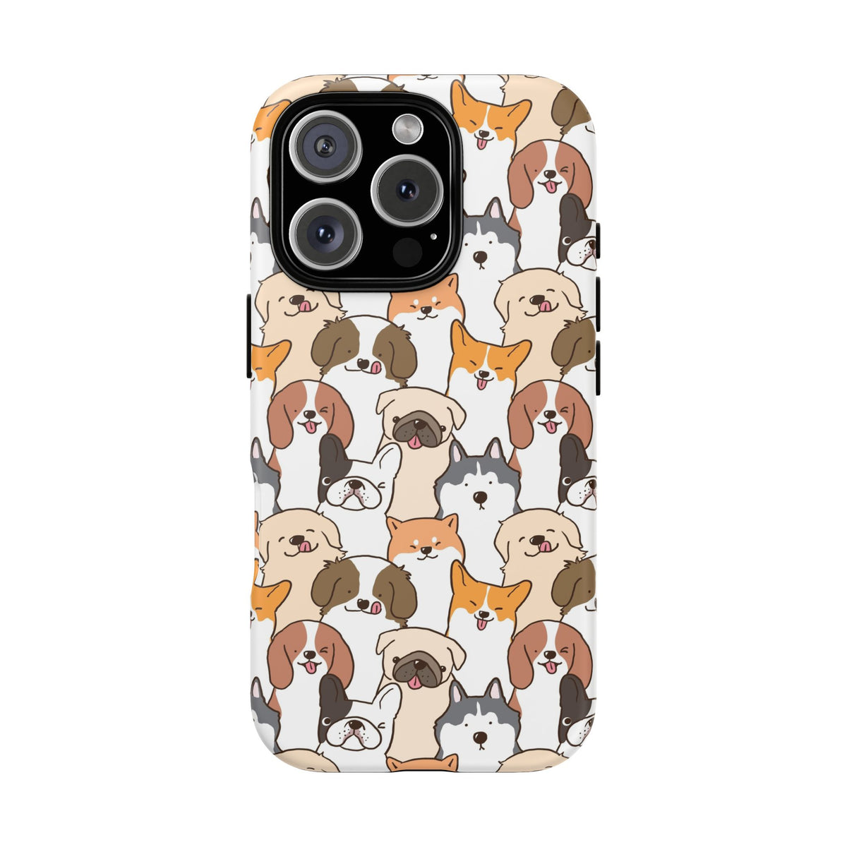 Cute Dogs Charm Phone Case for iPhone, Samsung Galaxy and Google Pixel devices