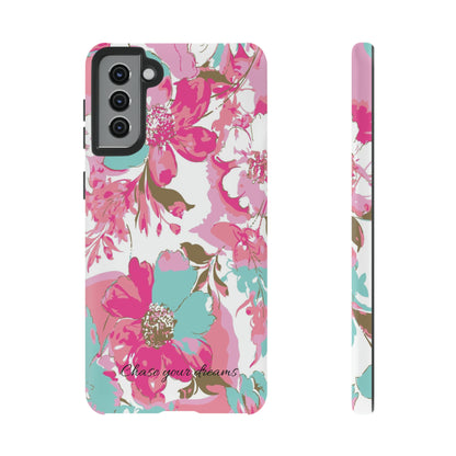 Chase your dreams: Artistic and elegant phone case for Apple iPhone, Samsung Galaxy and Pixel devices