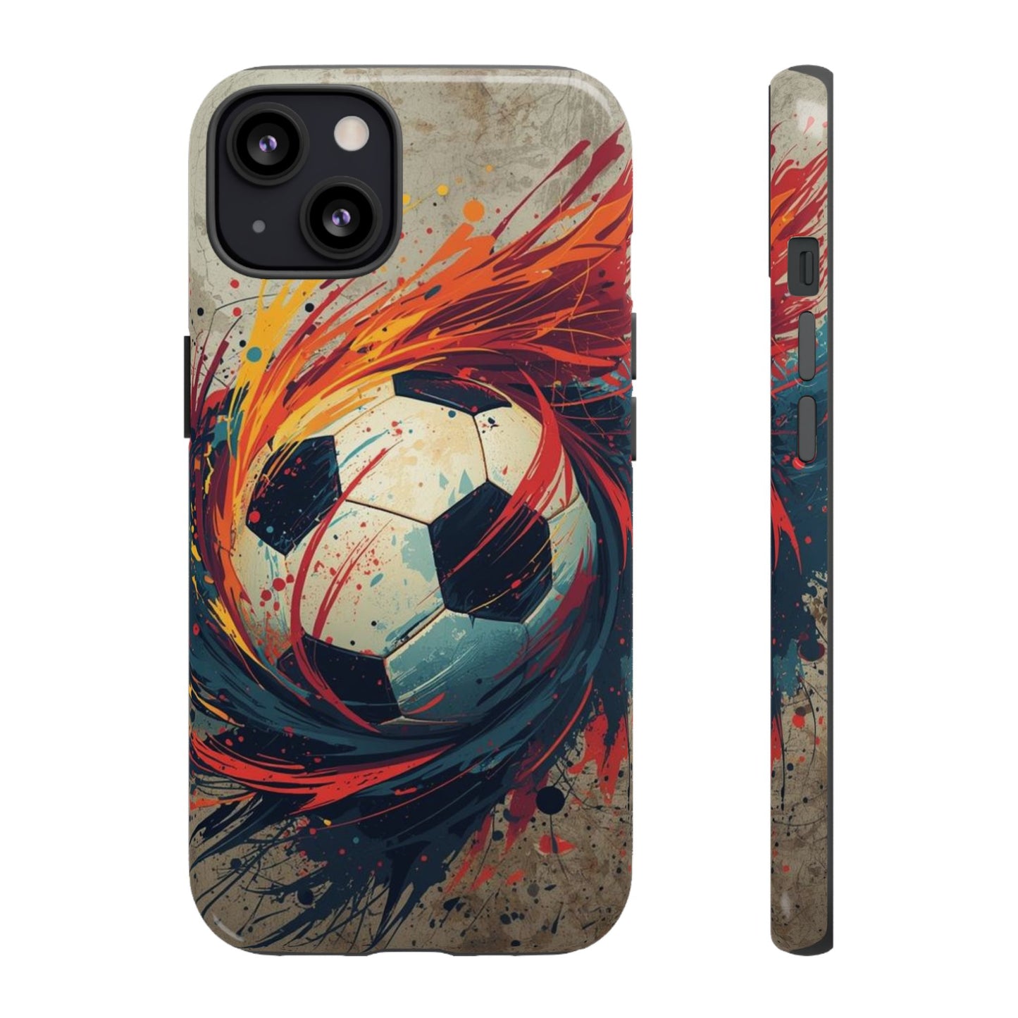 Football Swirl: Phone Case for iPhone, Samsung Galaxy and Google Pixel devices