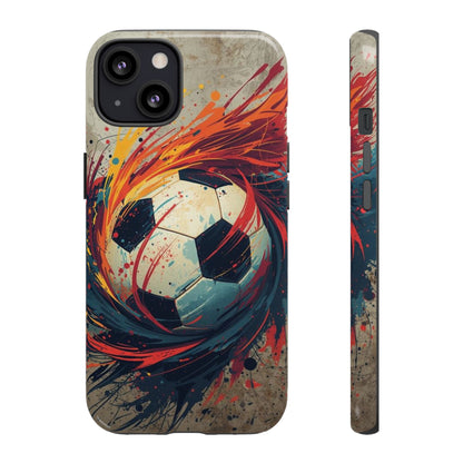 Football Swirl: Phone Case for iPhone, Samsung Galaxy and Google Pixel devices