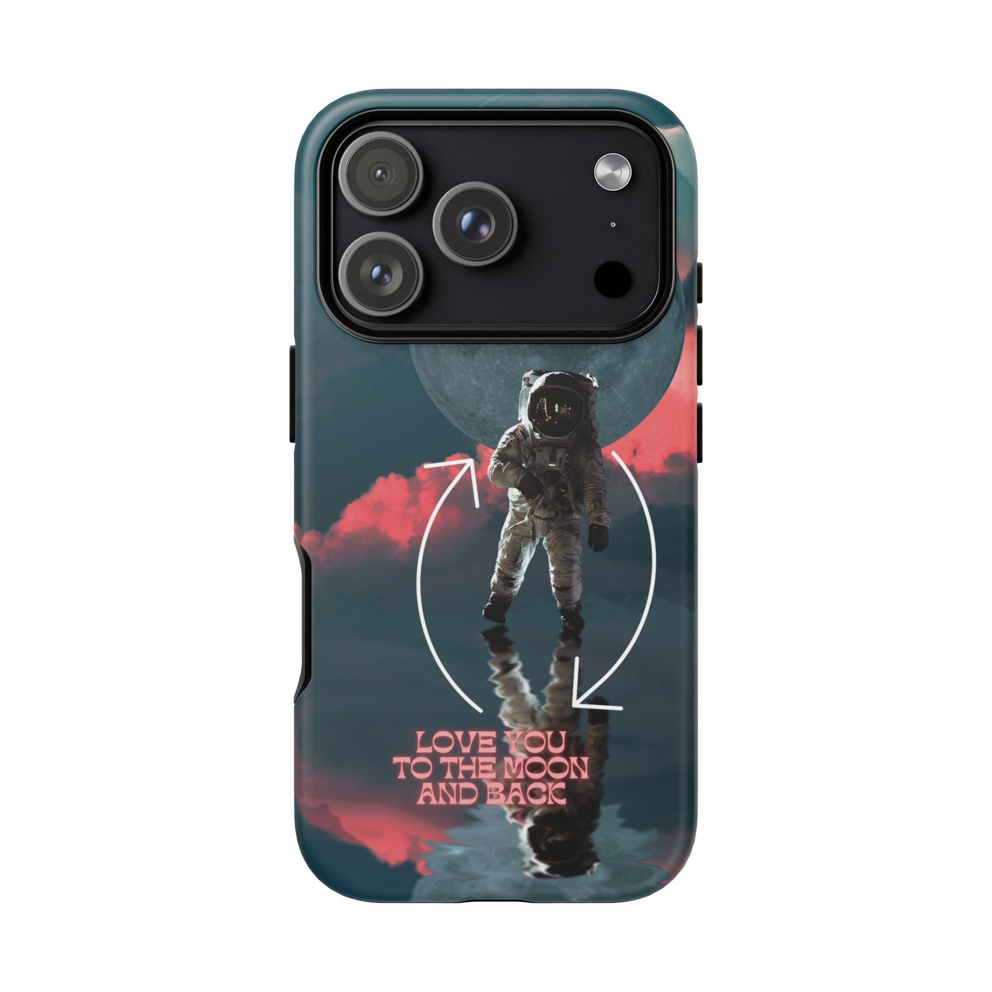 Love You to the Moon and Back: Romance-themed phone case for iPhone, Samsung Galaxy and Google Pixel devices