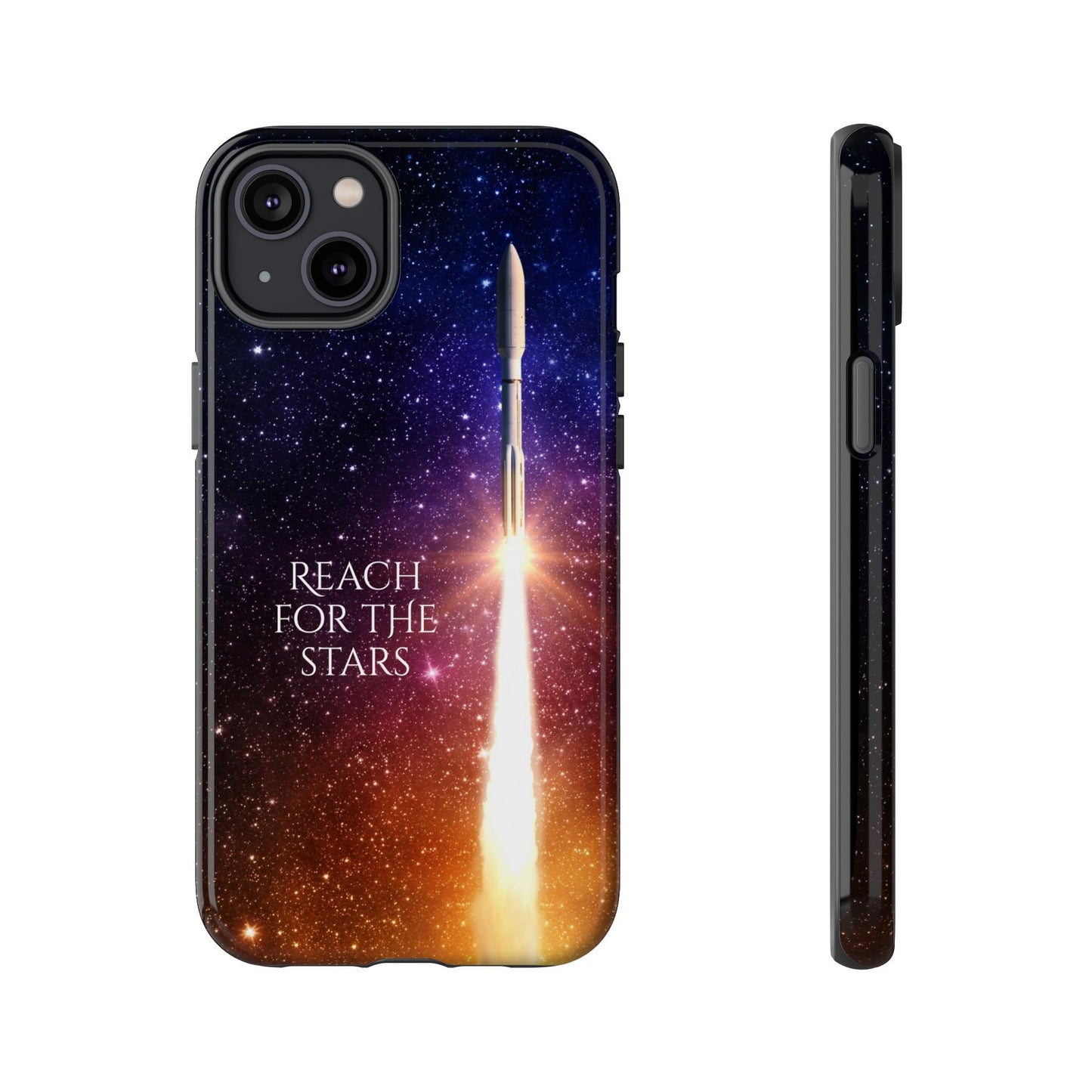 Reach for the Stars: Rocket-illustrated phone case for iPhone, Samsung Galaxy and Pixel devices