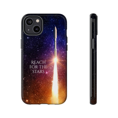 Reach for the Stars: Rocket-illustrated phone case for iPhone, Samsung Galaxy and Pixel devices