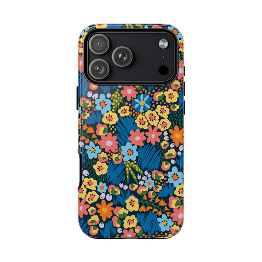 Bloom Burst: Color and Joy Themed Phone Case for iPhone, Samsung Galaxy and Google Pixel devices