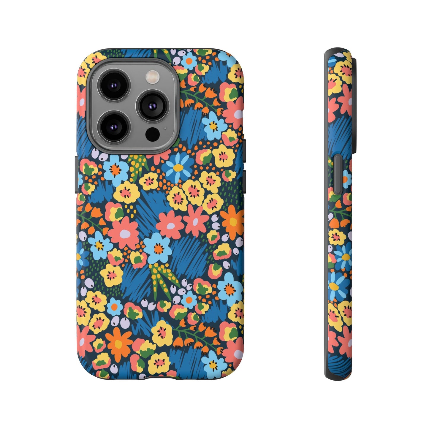 Bloom Burst: Color and Joy Themed Phone Case for iPhone, Samsung Galaxy and Google Pixel devices