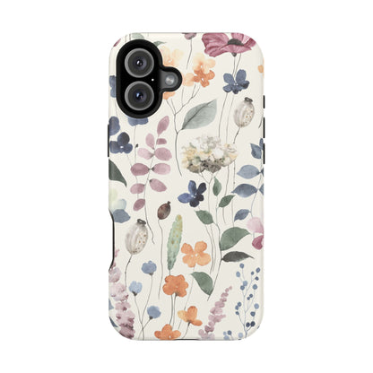 Floral prints phone case for iPhone (MagSafe version)