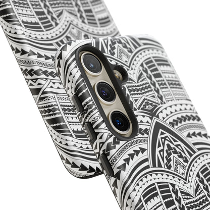Tatoeage: telefoonhoesje met tribalpatroon voor iPhone, Samsung Galaxy en Google Pixel