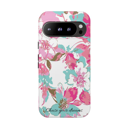 Chase your dreams: Artistic and elegant phone case for Apple iPhone, Samsung Galaxy and Pixel devices