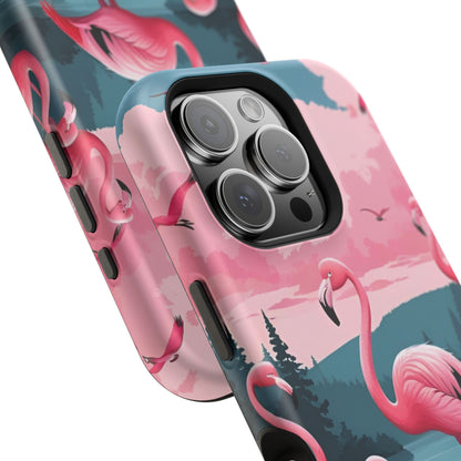 Velvet Skies Flamingo Case MagSafe phone case for Apple iPhone