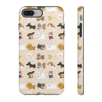 Cute Dogs: Tough Case for iPhone, Samsung Galaxy and Google Pixel devices