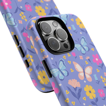 Lavender Butterflies: Tough Phone Case for iPhone, Samsung Galaxy and Google Pixel
