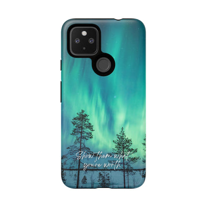 Show them what you're worth: Aurora borealis-inspired phone case for iPhone, Galaxy and Pixel devices