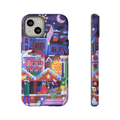 Christmas Fair in Old Town: Holiday-Themed case for iPhone, Samsung Galaxy and Google Pixel