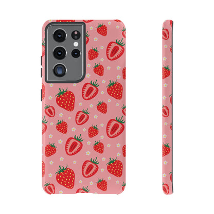Berry Strawberry: Fruit-inspired phone case for iPhone, Samsung Galaxy and Google Pixel devices