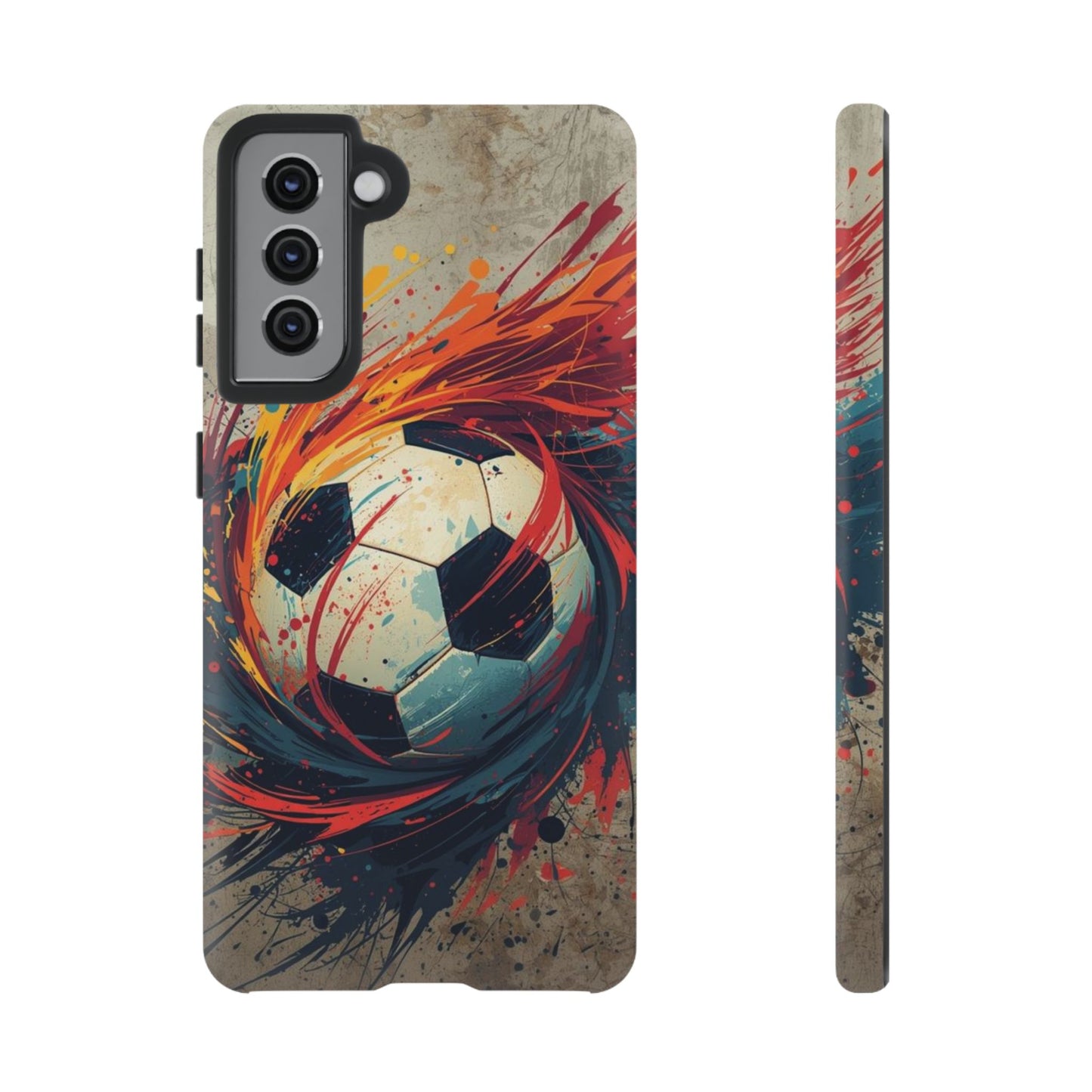 Football Swirl: Phone Case for iPhone, Samsung Galaxy and Google Pixel devices
