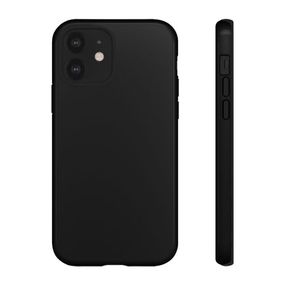 Space Black: Pure black phone case for iPhone, Samsung Galaxy and Google Pixel devices