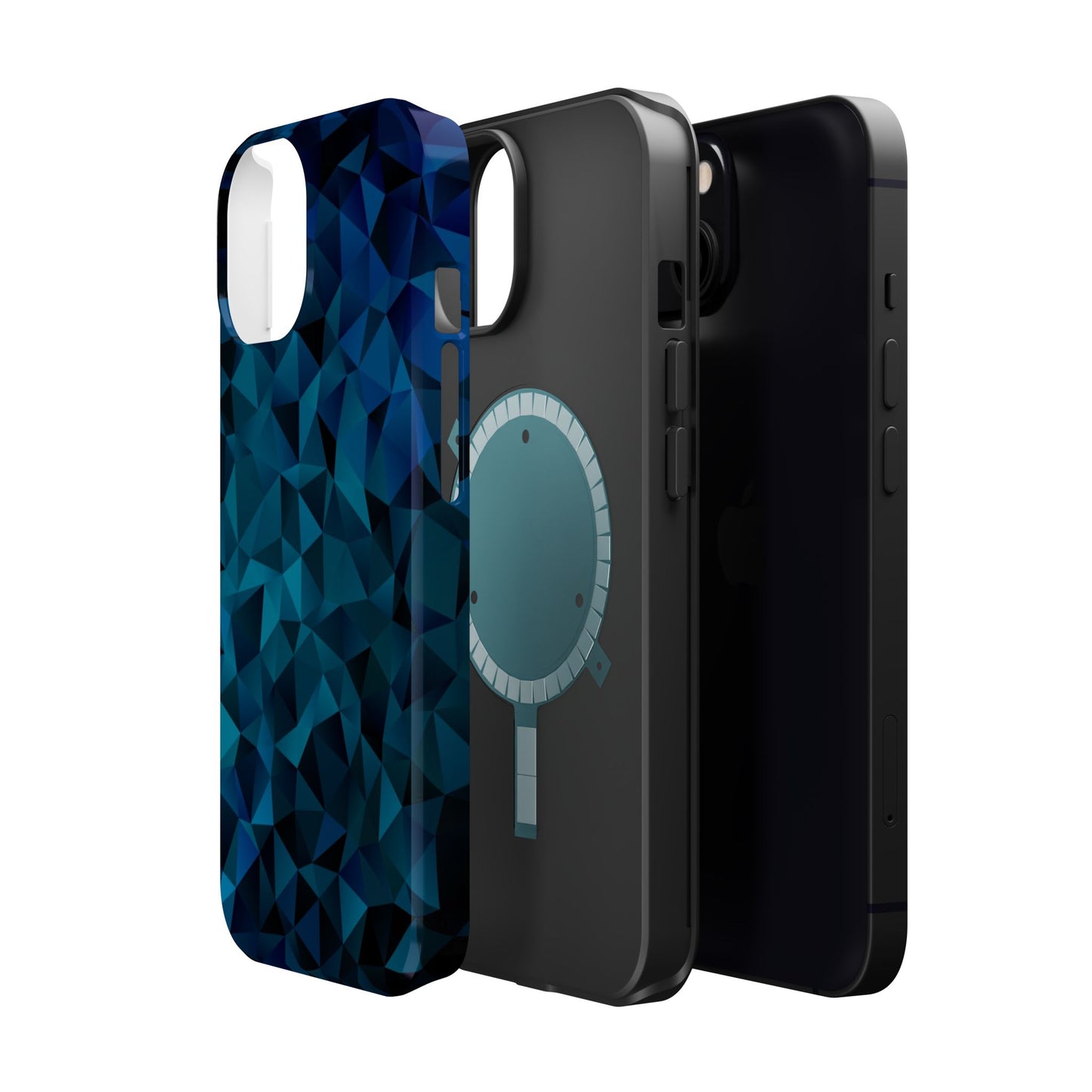 Blue Diamonds (MagSafe version): Elegant phone case for iPhone