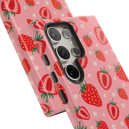 Berry Strawberry: Fruit-inspired phone case for iPhone, Samsung Galaxy and Google Pixel devices