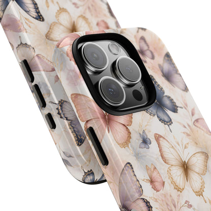 Butterfly Pastels Phone Case: Tough Case for iPhone and Samsung Galaxy devices