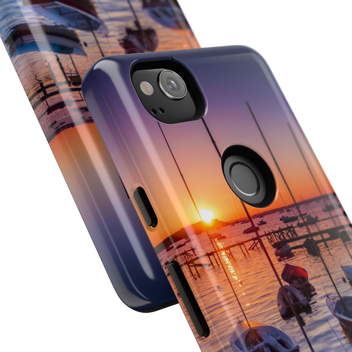 Fortune Favors the Bold: Sunset Sail Phone Case for iPhone, Samsung Galaxy and Google Pixel devices